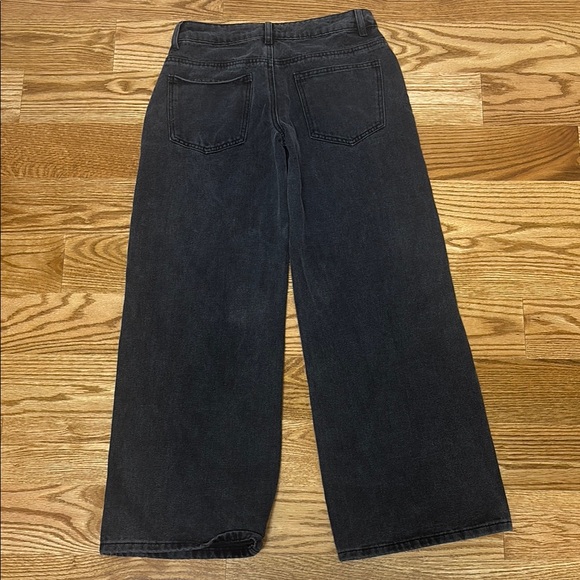 Edikted Black Boyfriend Jeans High-Waisted Wide-Leg - Picture 2 of 2